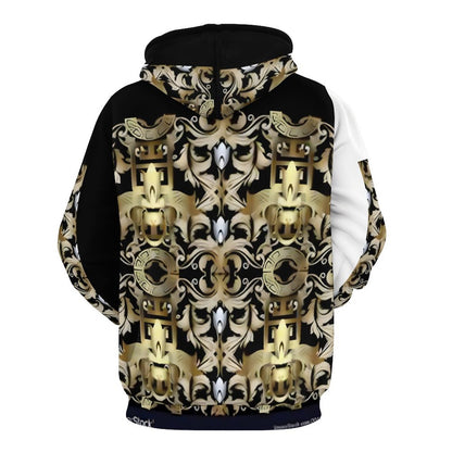 230gsm Men's Personalized Hoodie with Double-layer Cap (All-Over Printing)