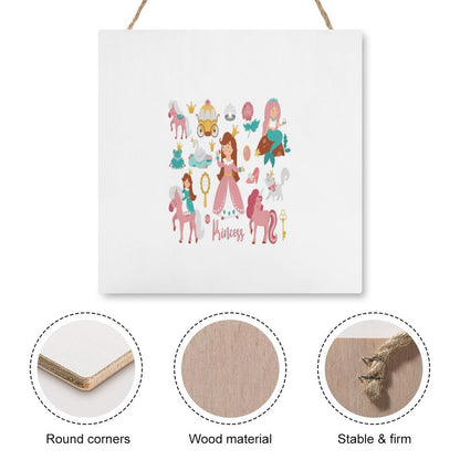 Square Wood Wall Decor Hanging Sign-12"x12"/30x30cm