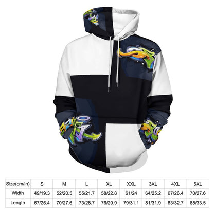 COLORFUL GRAFFITI Women's Hoodie with Double-layer Cap-SMALL-5XL
