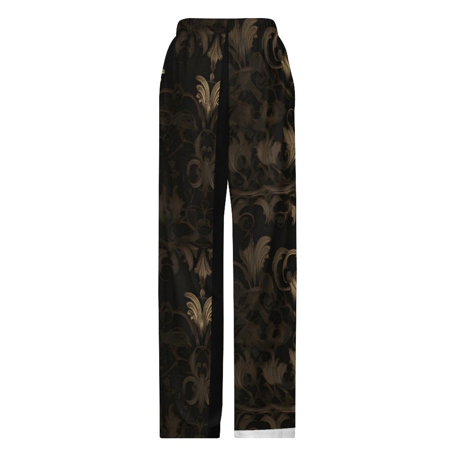 BLACK & GOLD ACCENT Men's Pajama Pants