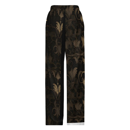 BLACK & GOLD ACCENT Men's Pajama Pants