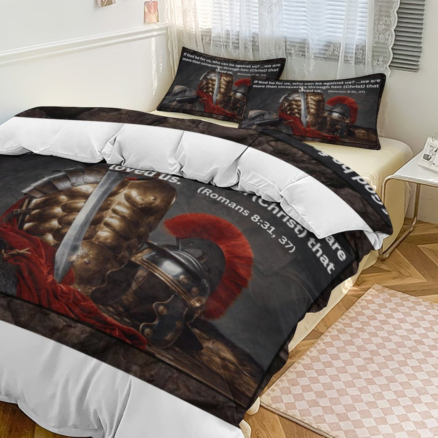 3-Piece Bedding Set-90"x90"/ 229x229cm (Dual-sided Printing)