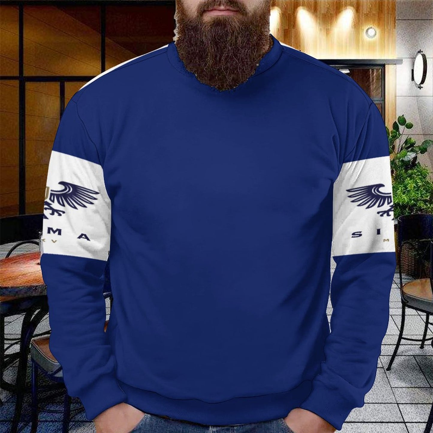 250gsm Round Neck Men's Sweatshirt 4T35 (All-Over Printing)