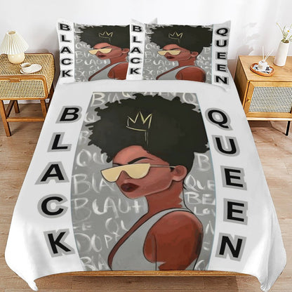 3-Piece Bedding Set-86"×70"/ 218×177cm (Dual-sideded Printing)