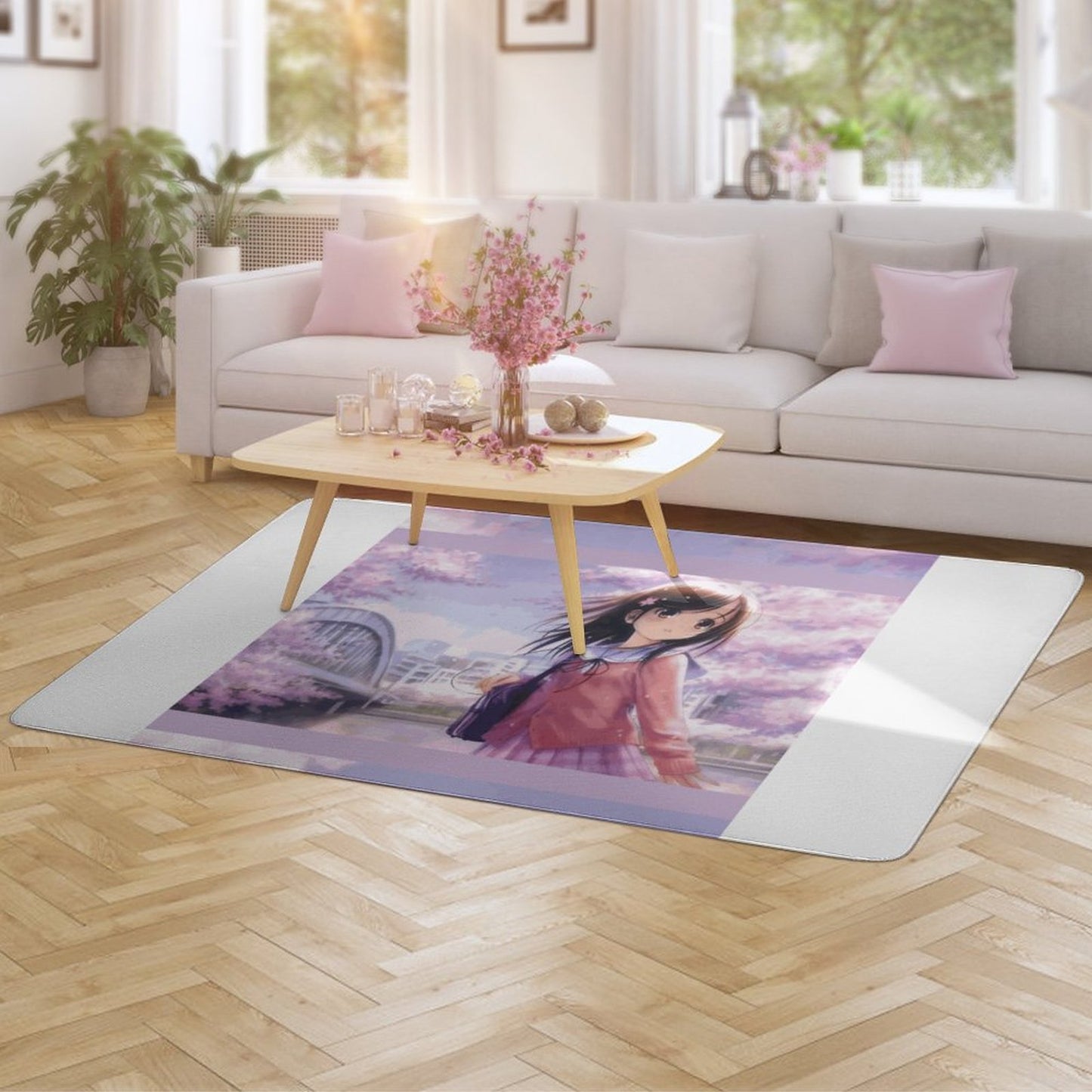 Coral Velvet Floor Mat for Home-60"x40"