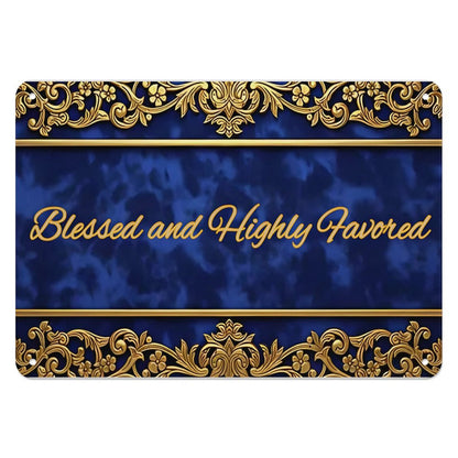 Horizontal Personalized Metal Wall Art Tin Sign-5.5"x7.9"/14x20cm