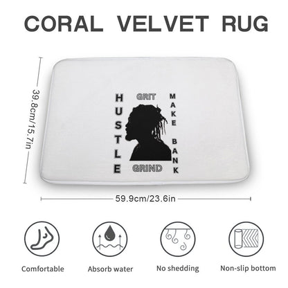 Coral Velvet Rug-15.7"x23.6"/ 40x60cm