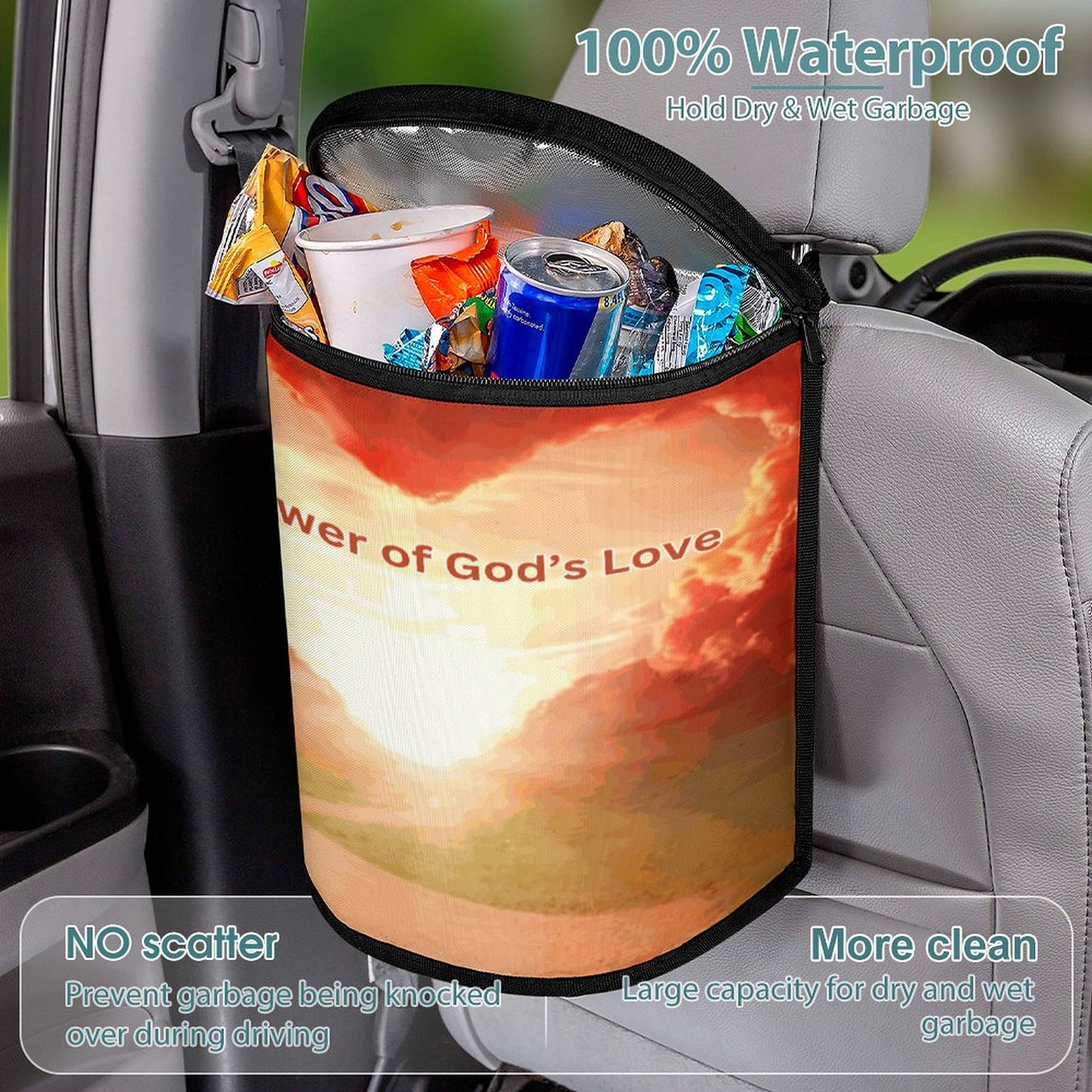 Collapsible Car Trash Bin
