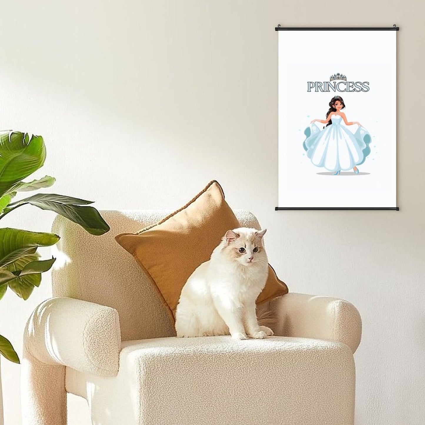 Canvas Hanging Poster with Scrolls-16"x24"/ 40x60cm