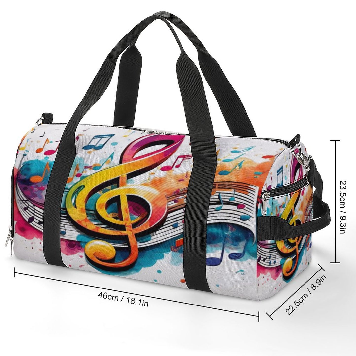 MUSIC GRAFFITI Oxford Gym Duffle Bag