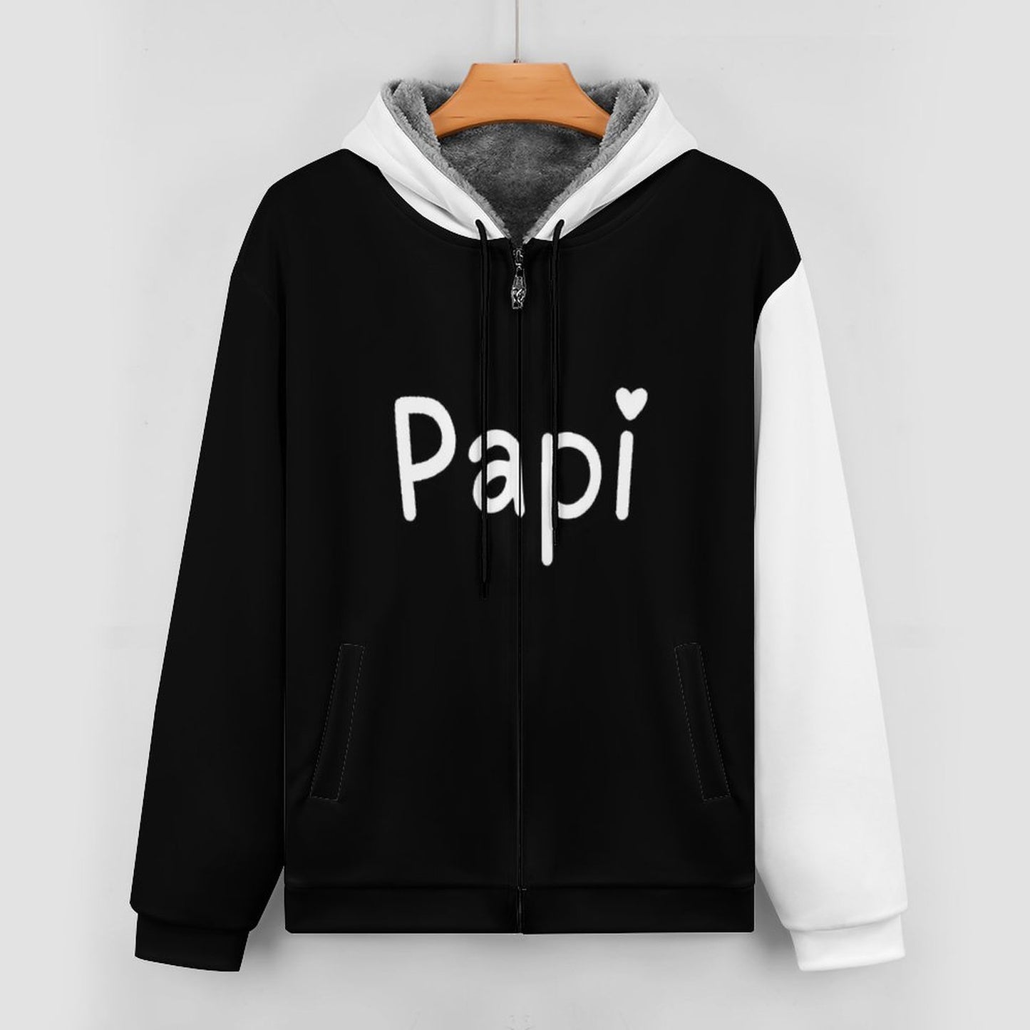 230gsm Full Zip up Hoodie with Plush Lining WZIP (All-Over Printing)