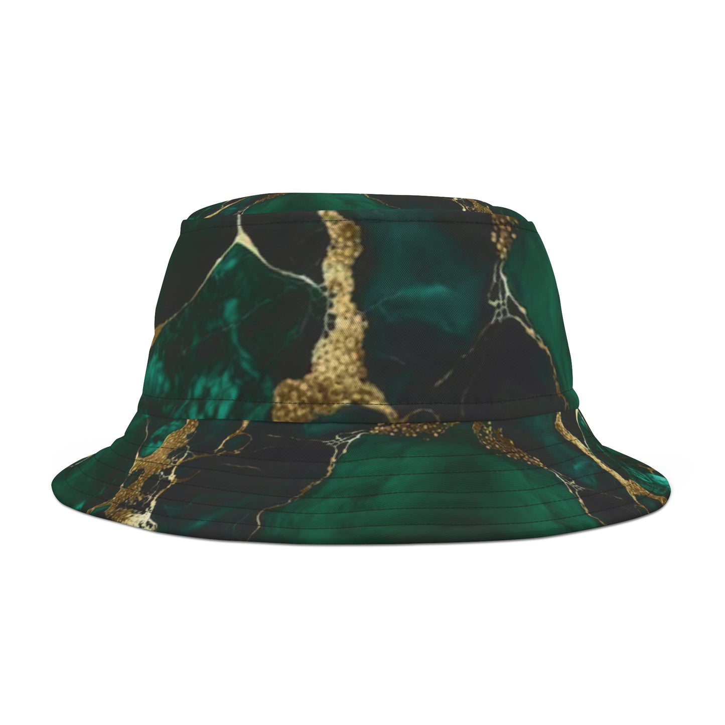 IN MY PRIME Green/Gold Marble (NO PRINT) Bucket Hat