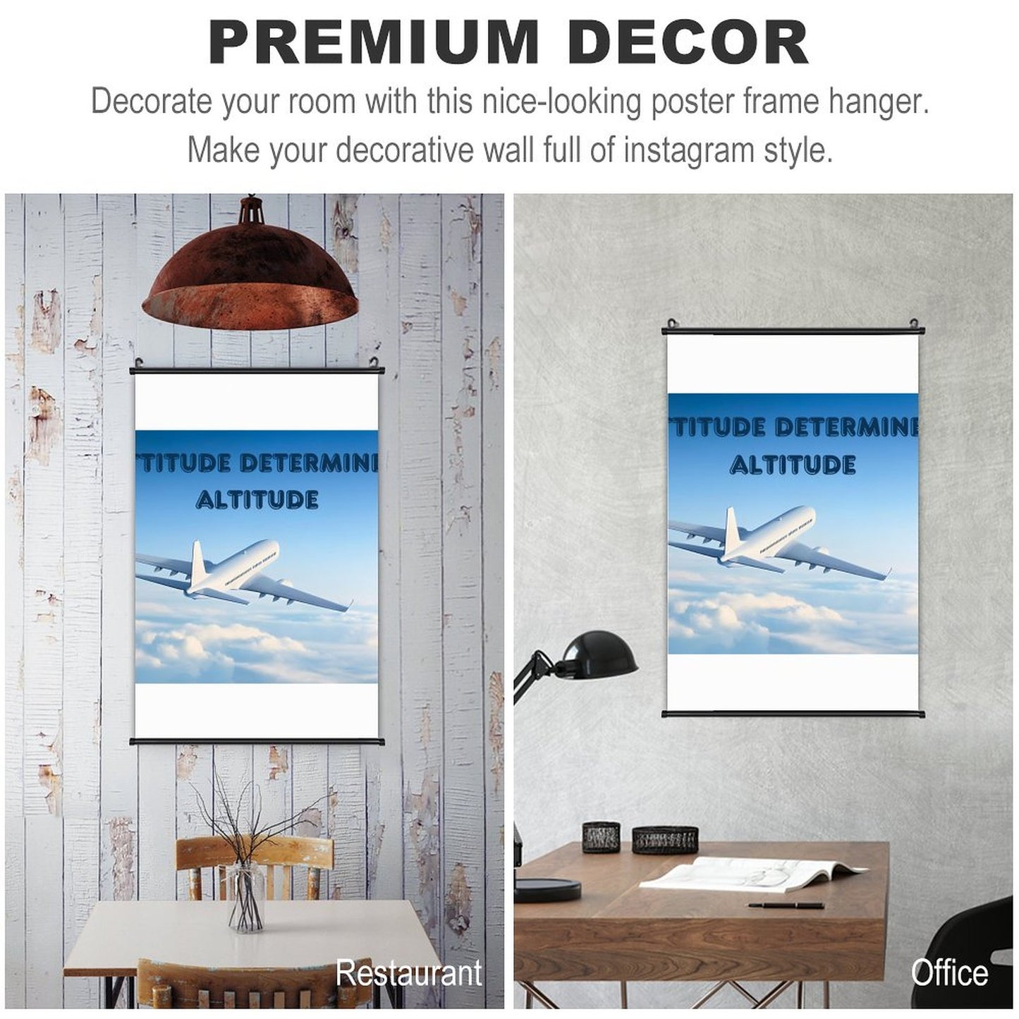 Canvas Hanging Poster with Scrolls-16"x24"/ 40x60cm