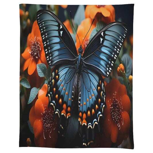 Rectangle Tablecloth-BLUE BUTTERFLY