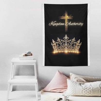 Wall Art with Vertical Tapestry