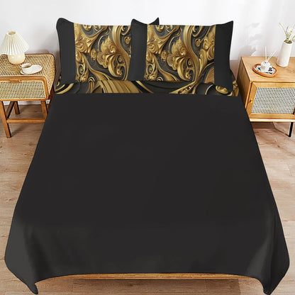 3-Piece Bedding Set-90"x90"/ 229x229cm (Dual-sided Printing)