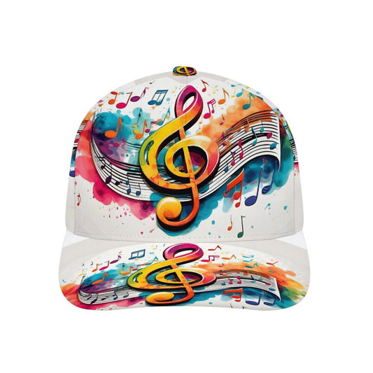 MUSIC GRAFFITI Bent Fitted Cap