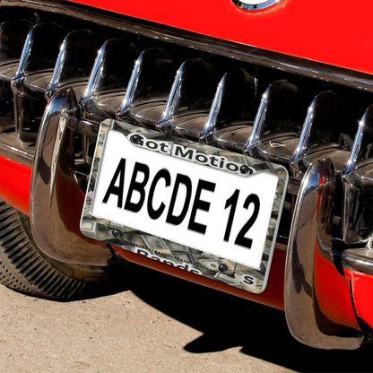 License Plate Frames with 4 Round Holes (1 Pair)