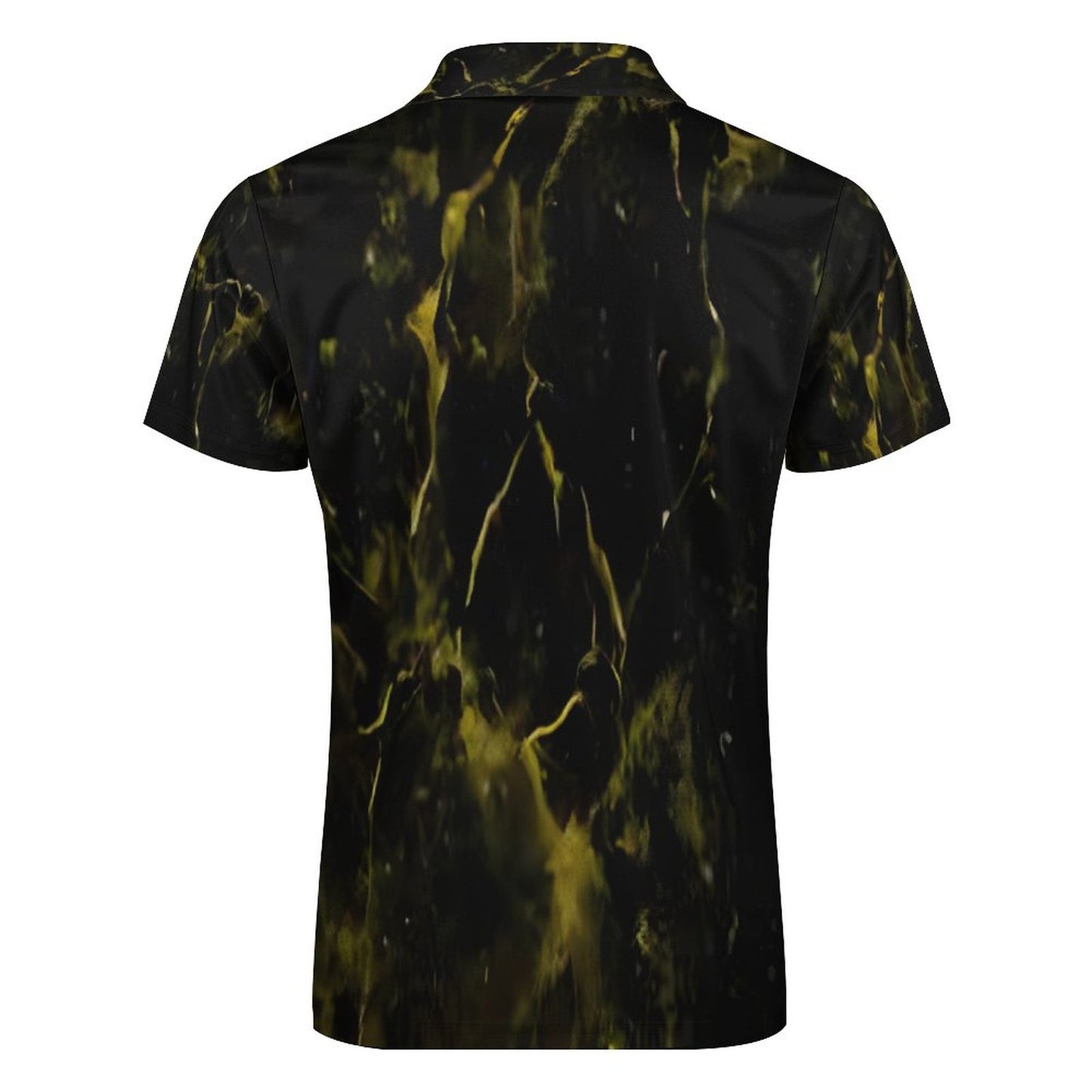 Men's Short Sleeve POLO Shirt with Zipper B470 (All-Over Printing)