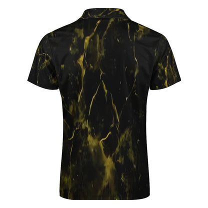 Men's Short Sleeve POLO Shirt with Zipper B470 (All-Over Printing)