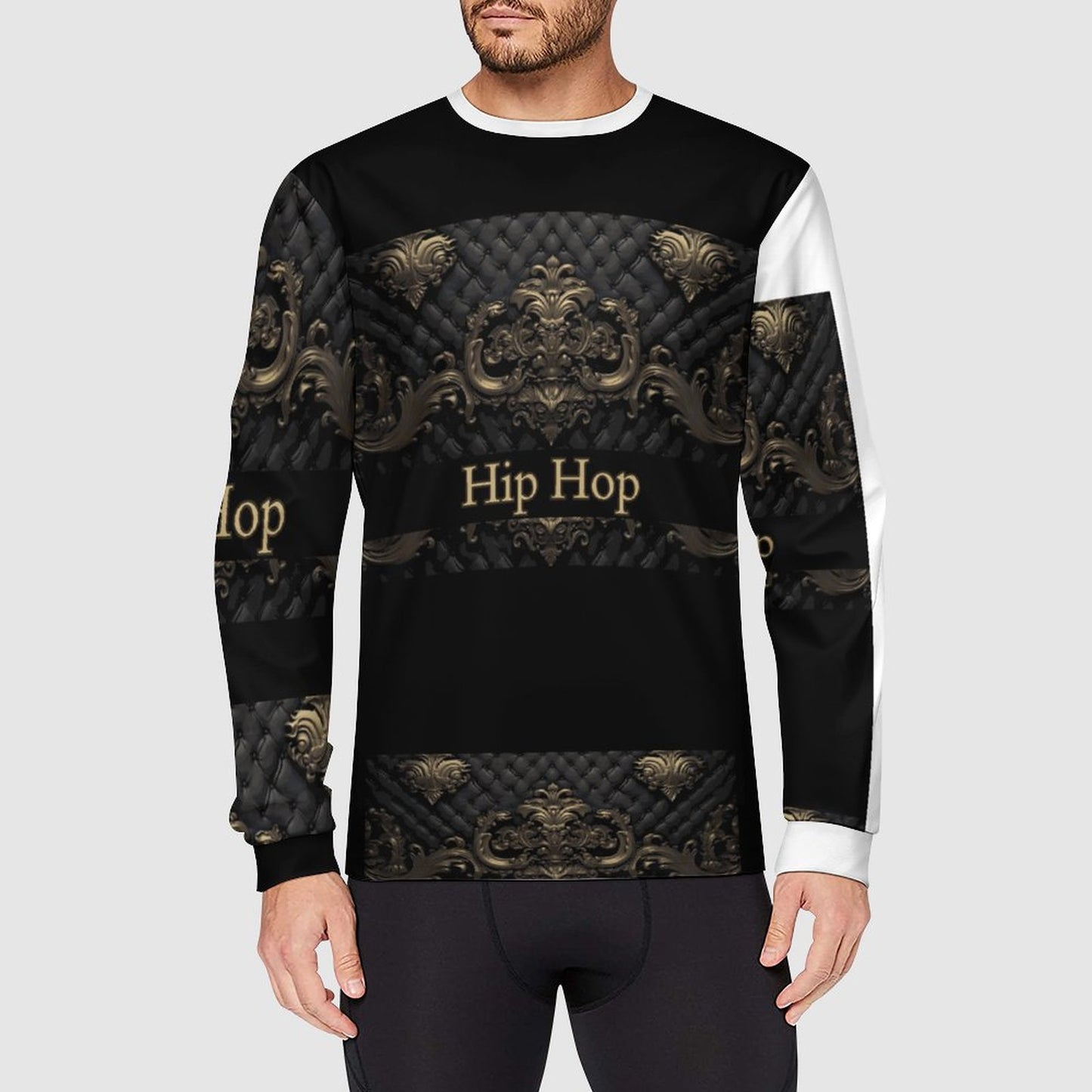 Men's Workout Top Long Sleeve DS017 (All-Over Printing)