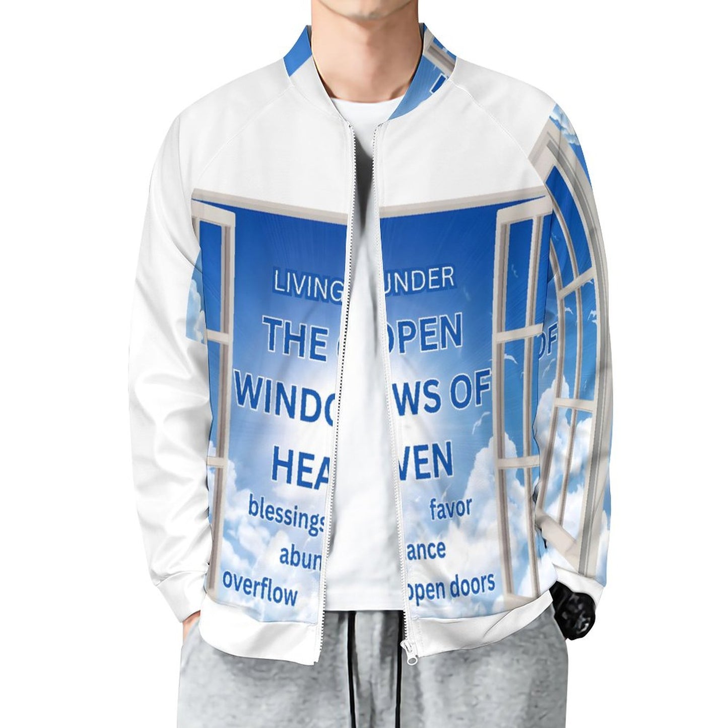 Raglan Zip-up Shirt(All-Over Printing)