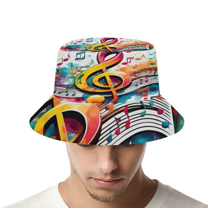 MUSIC GRAFFITI Unisex Bucket Hat
