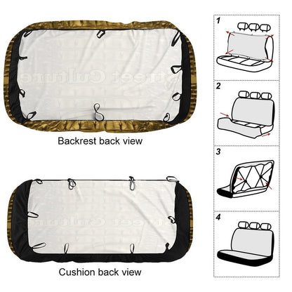 STREET CULTURE Alligator Back Seat Cover for Cars (high quality softness)