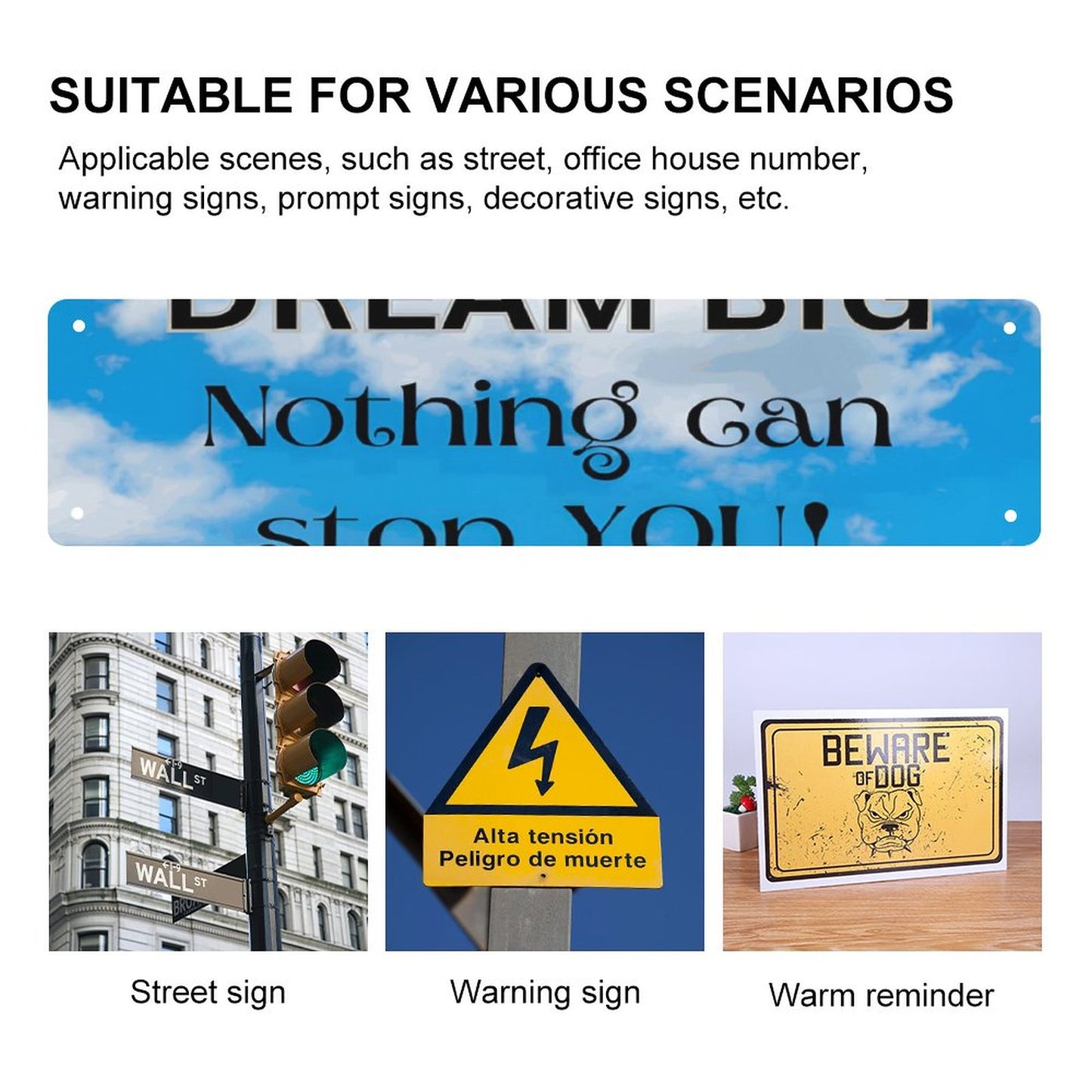 Slim Metal Tin Sign