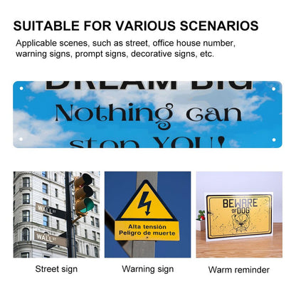 Slim Metal Tin Sign