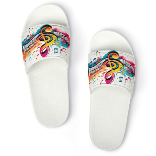 MUSIC GRAFFITI Unisex PVC Slippers or Slides