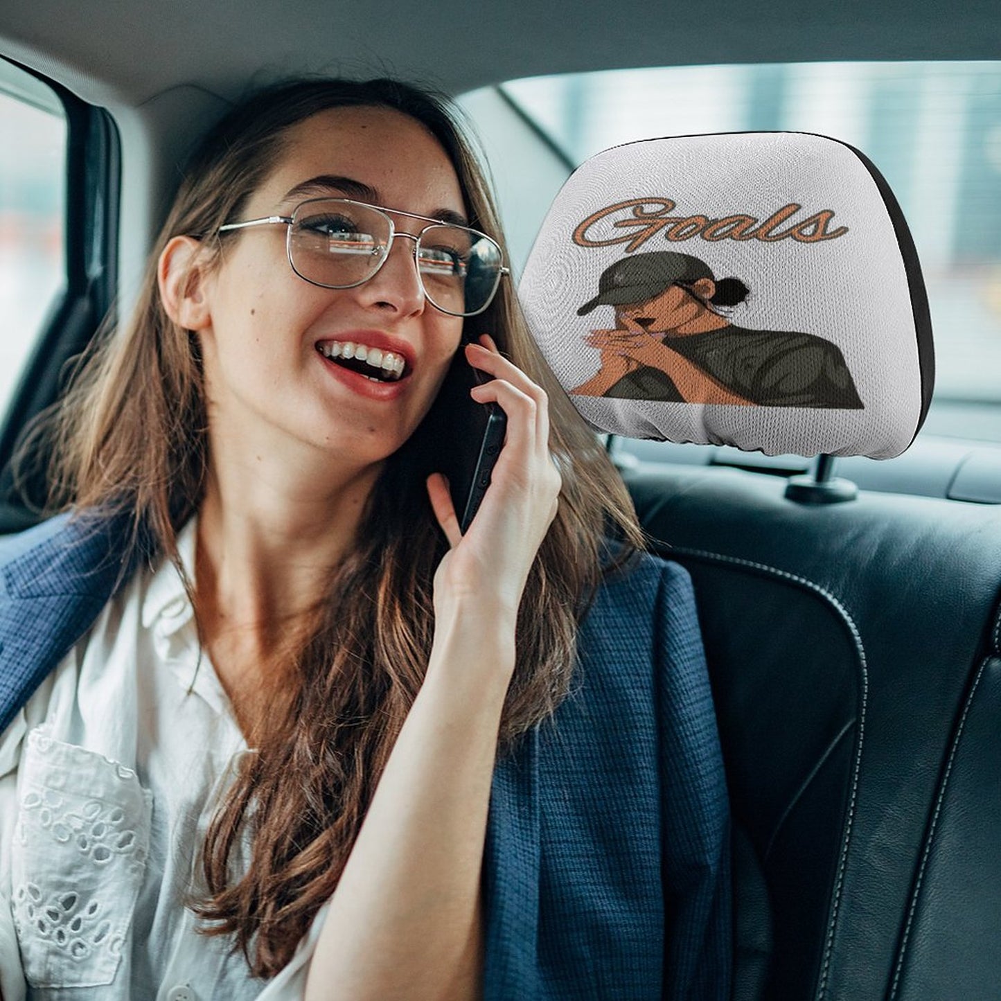 Custom Car Headrest Covers