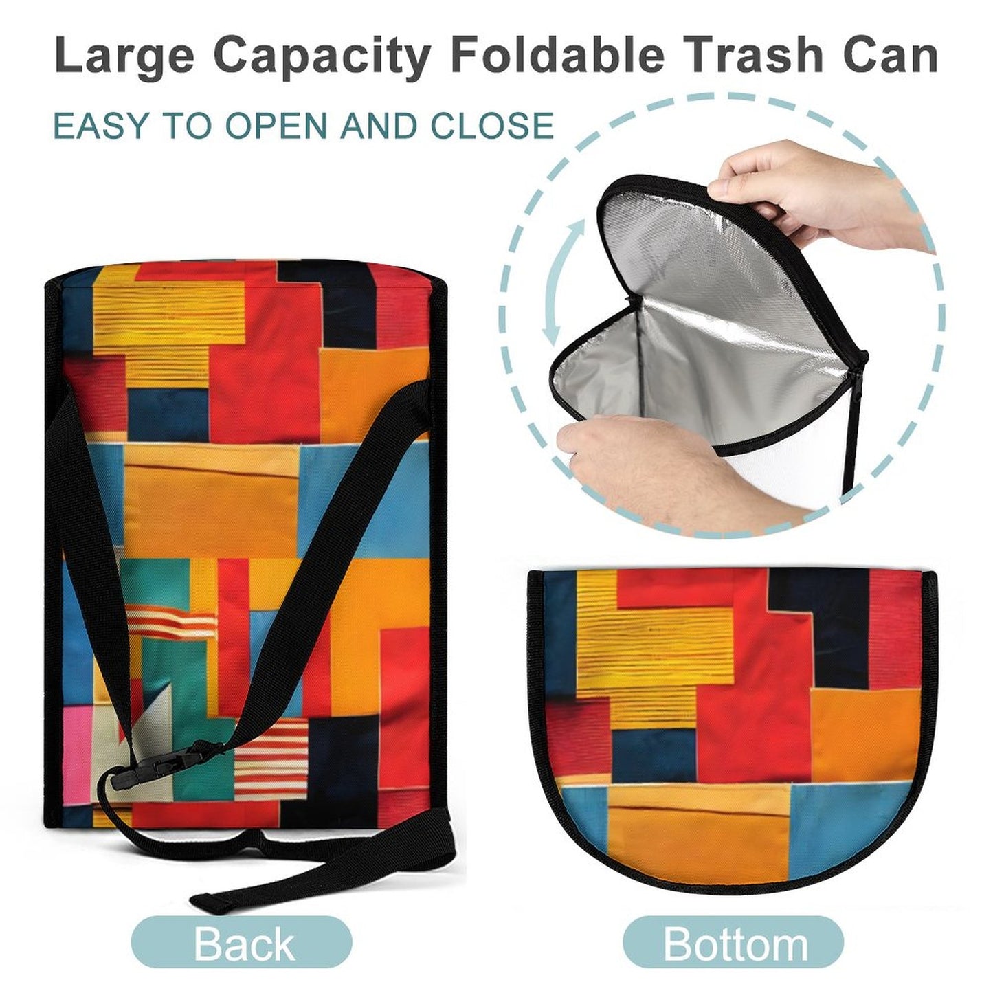 Collapsible Car Trash Bin