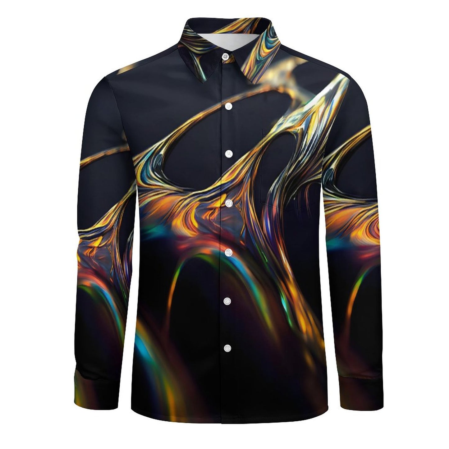 Men's Long Sleeve Shirt with Pocket LS (All-Over Printing)