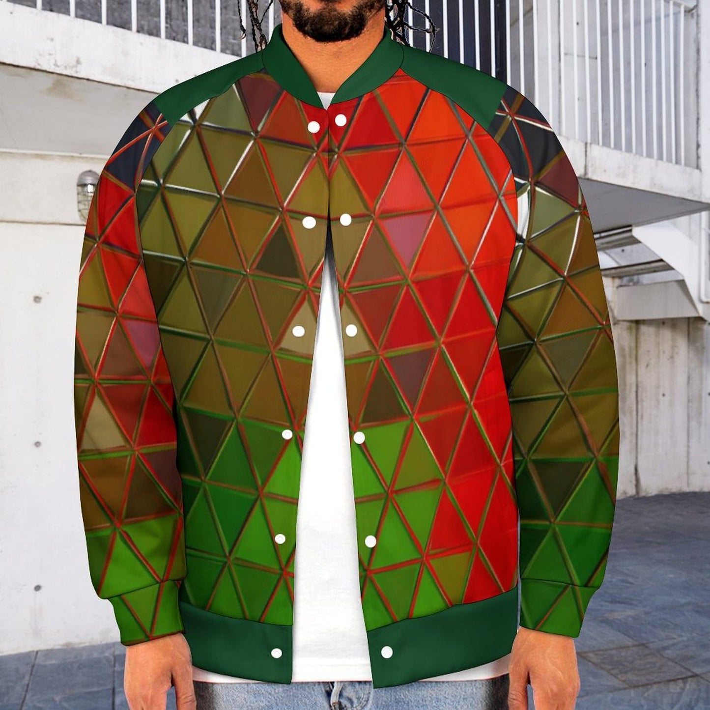 GLASS PRISM Men's Baseball Jacket-2XS-6XL
