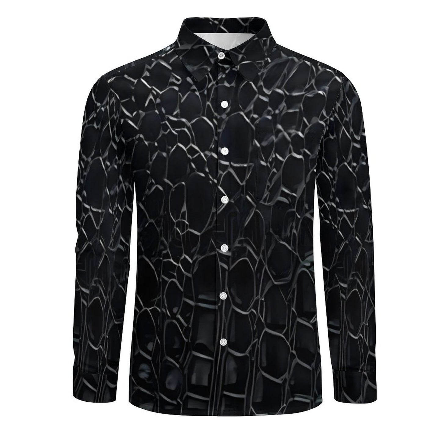 Men's Long Sleeve Shirt with Pocket LS (All-Over Printing)