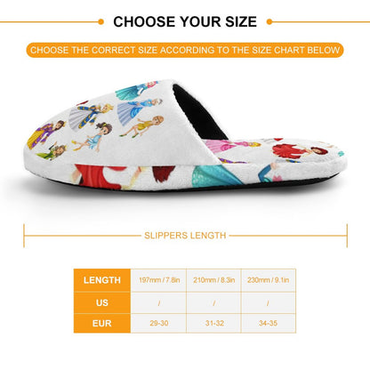 Flannel Children's Cotton Slippers (All-Over Printing)