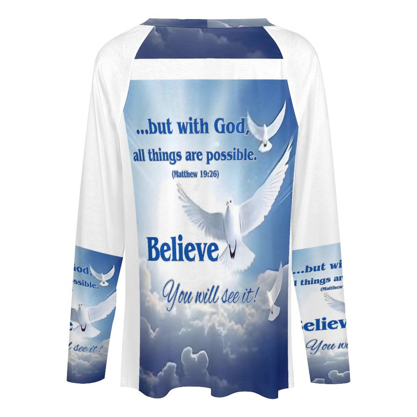 200gsm Double Layer V-Neck Top(All-Over Printing)