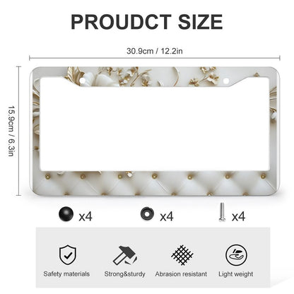 License Plate Frames with 2 Round Holes (1 Pair)