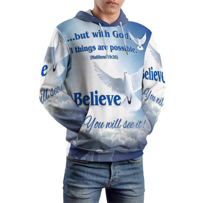 230gsm Printed Hoodie for Men (All-Over Printing)