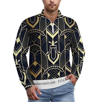 300gsm Men's Polo Sweatshirt LM111 (All-Over Printing)