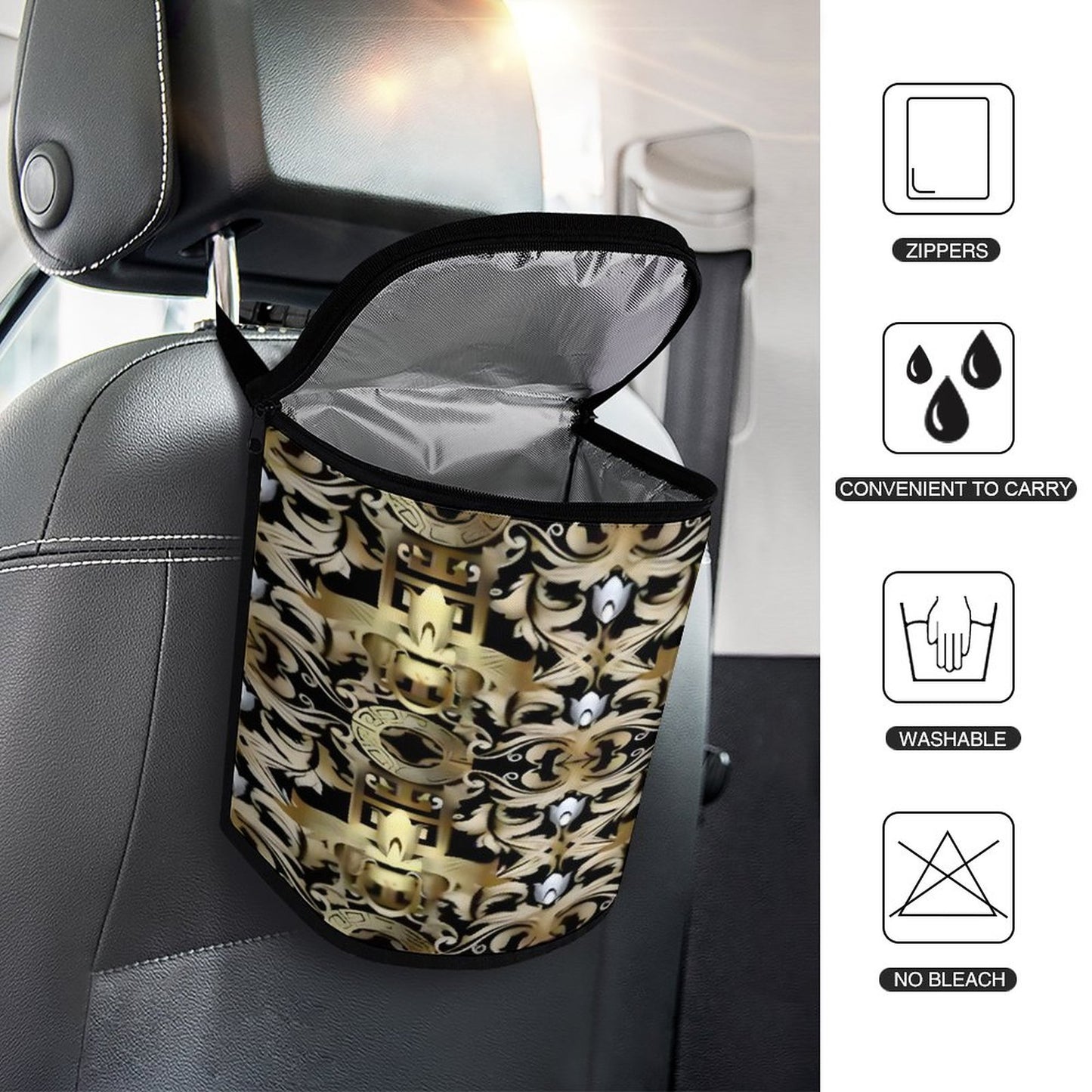 Collapsible Car Trash Bin
