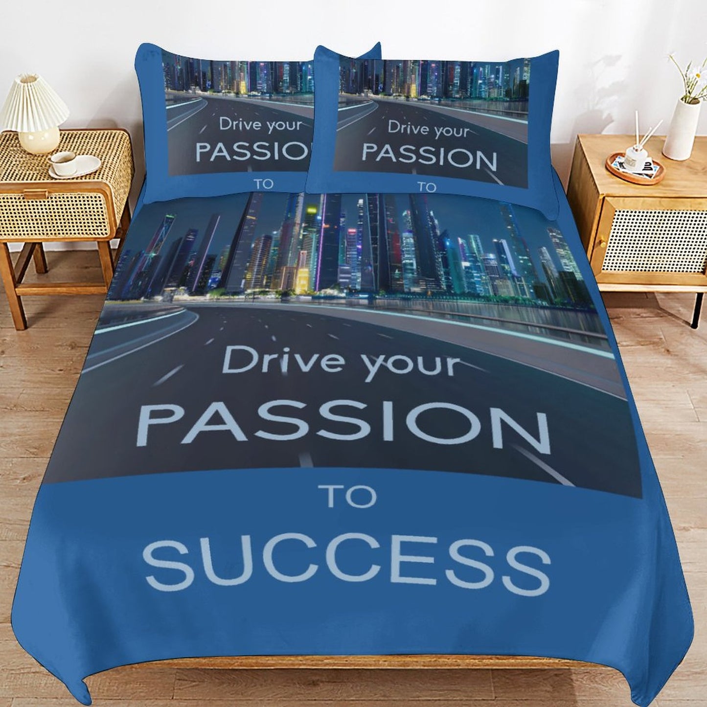 3-Piece Bedding Set-102"x90"/ 259x229cm (Dual-sided Printing)