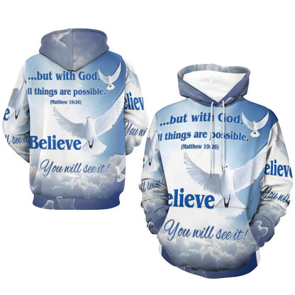 230gsm Printed Hoodie for Men (All-Over Printing)