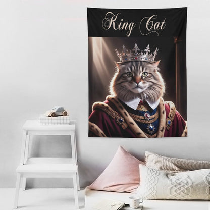 Wall Art with Vertical Tapestry
