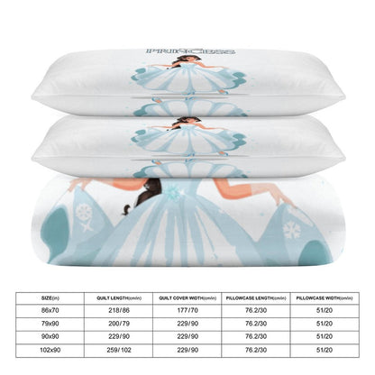 3-Piece Bedding Set-90"x90"/ 229x229cm (Dual-sided Printing)