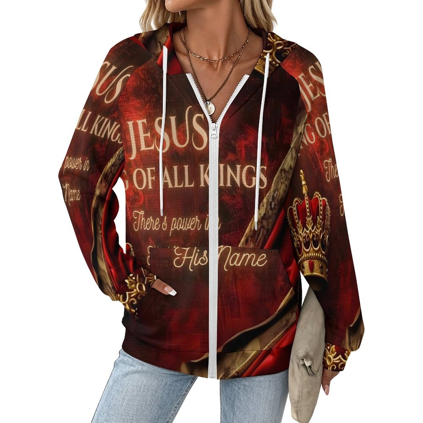 220gsm Hoodie Zipper Sweater(All-Over Printing)