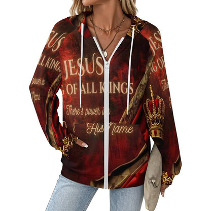 220gsm Hoodie Zipper Sweater(All-Over Printing)
