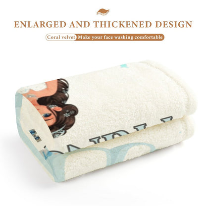 Coral Velvet Towel