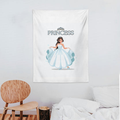 Wall Art with Vertical Tapestry